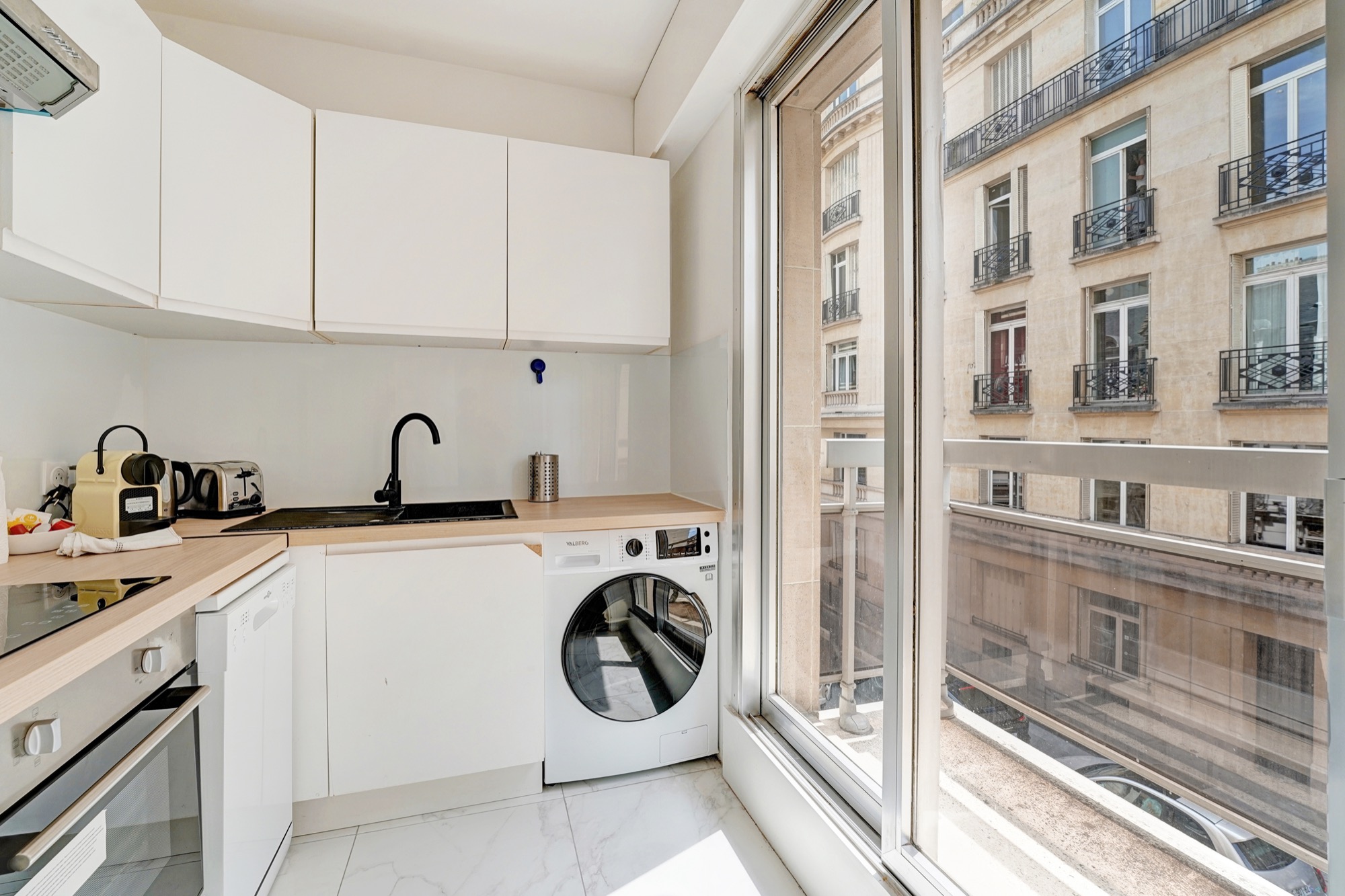 Kitchen with washer