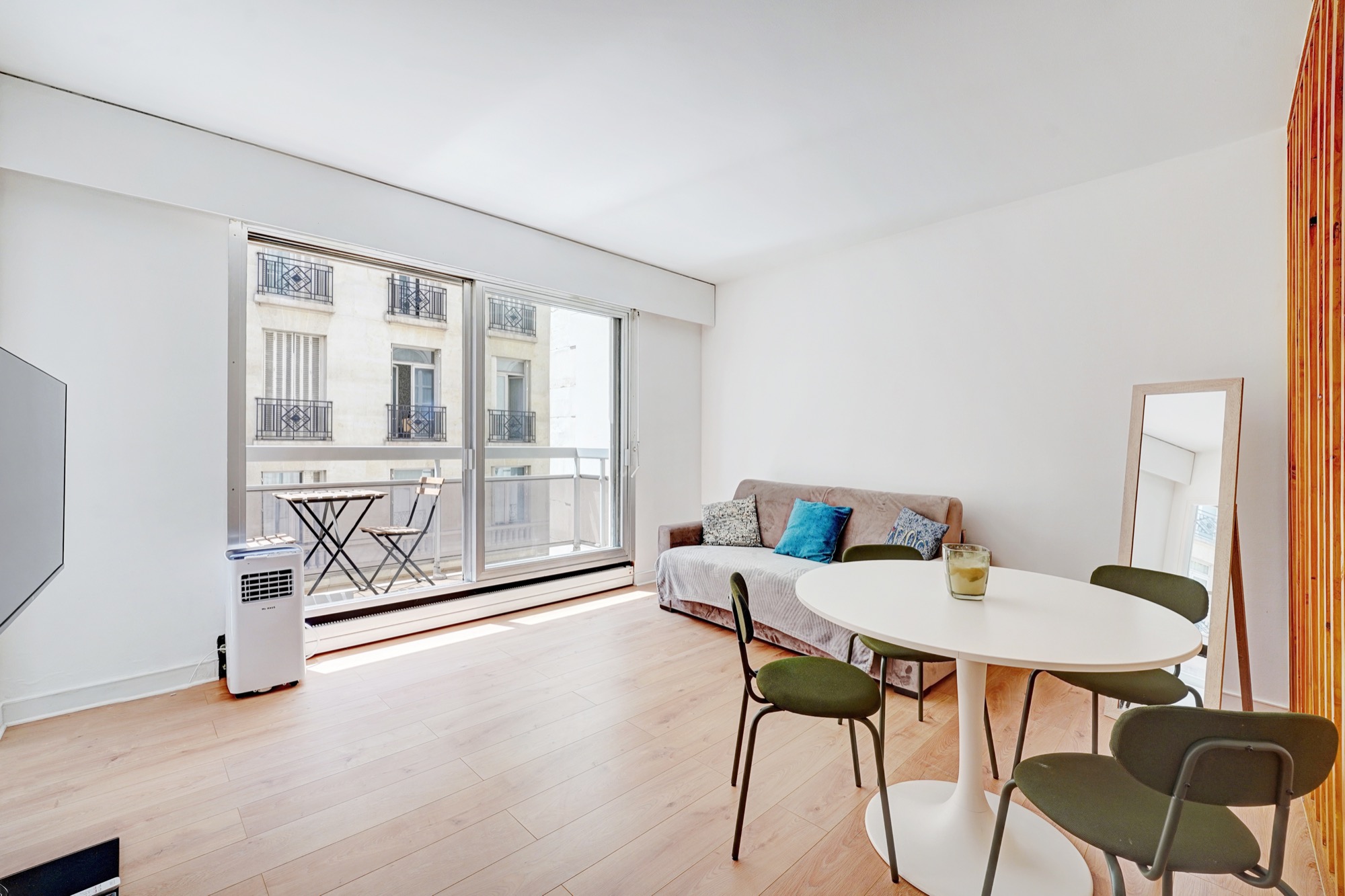 Living room with balcony